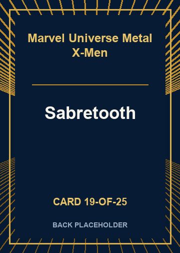 Sabretooth back card image