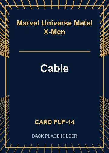 Cable back card image