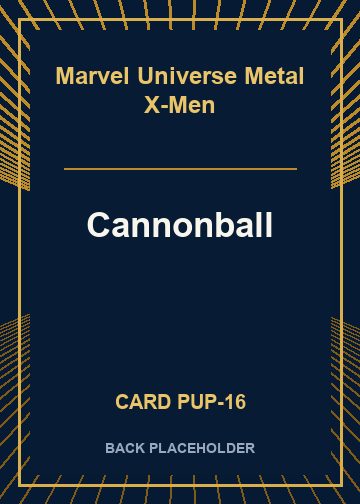 Cannonball back card image