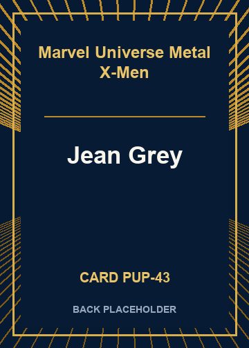 Jean Grey back card image