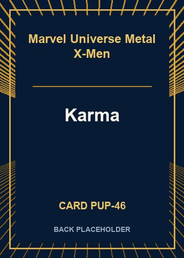 Karma back card image