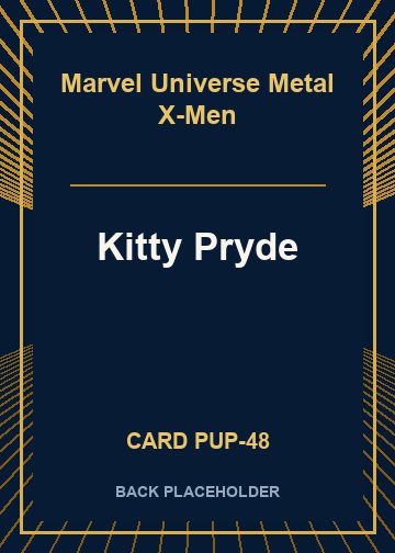 Kitty Pryde back card image