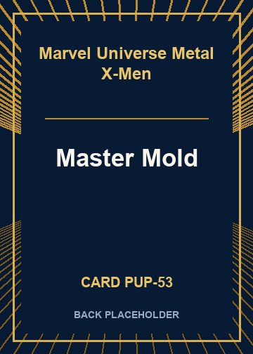 Master Mold back card image