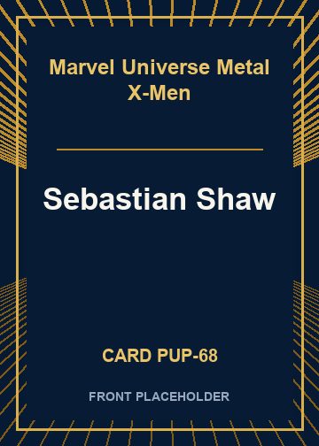 Sebastian Shaw card thumbnail