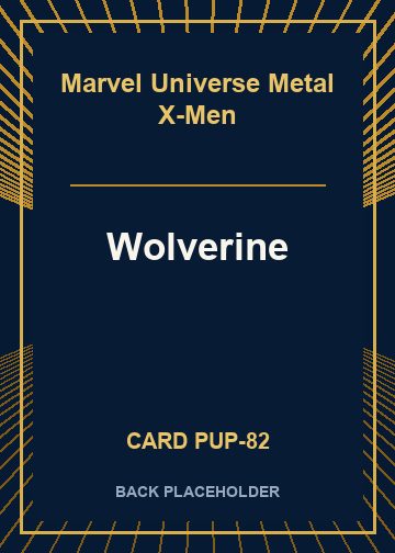 Wolverine back card image