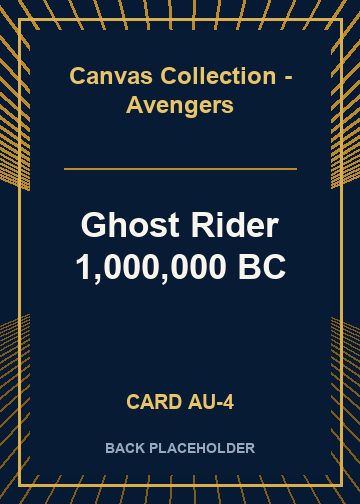Ghost Rider 1,000,000 BC back card image