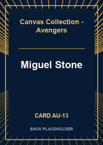 Miguel Stone back card image