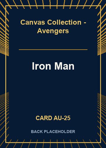 Iron Man back card image