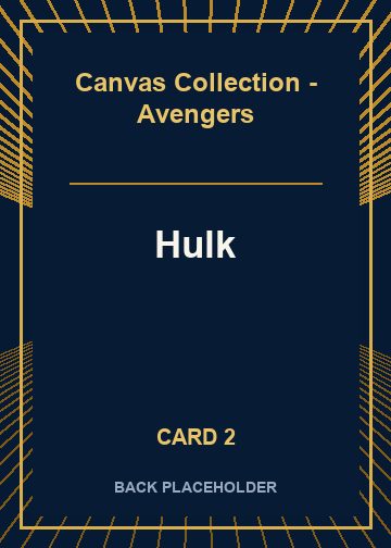 Hulk back artwork