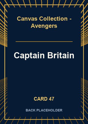 Captain Britain back card image