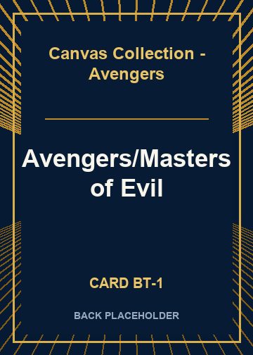Avengers/Masters of Evil back card image