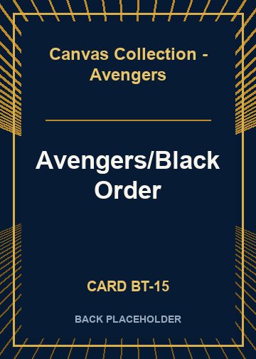 Avengers/Black Order back card image