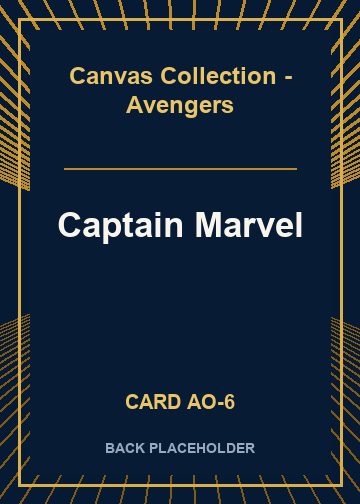 Captain Marvel back card image