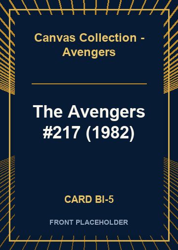 The Avengers #217 (1982) card thumbnail