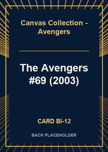 The Avengers #69 (2003) back card image