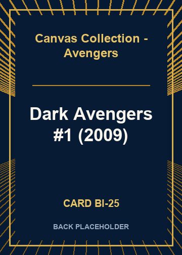 Dark Avengers #1 (2009) back card image