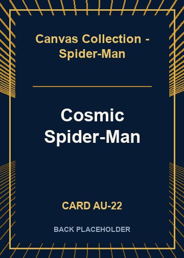 Cosmic Spider-Man back card image