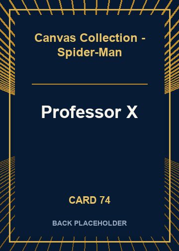 Professor X back card image