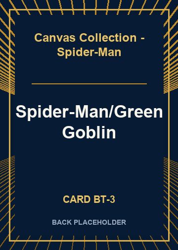 Spider-Man/Green Goblin back card image
