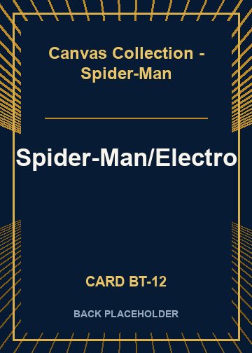 Electro/Spider-Man back card image