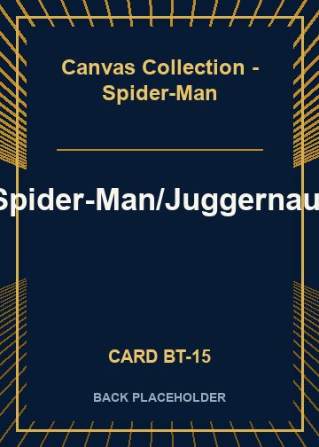 Spider-Man/Juggernaut back card image
