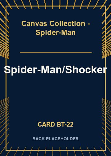 Spider-Man/Shocker back card image