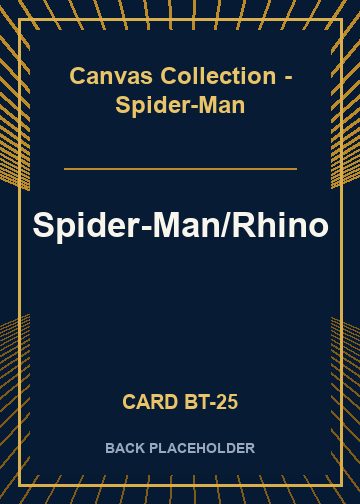 Spider-Man/Rhino back card image