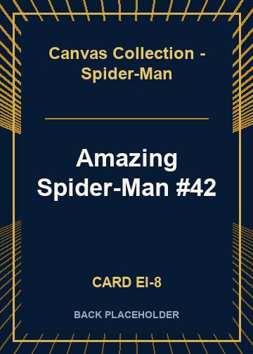 Amazing Spider-Man #42 back card image