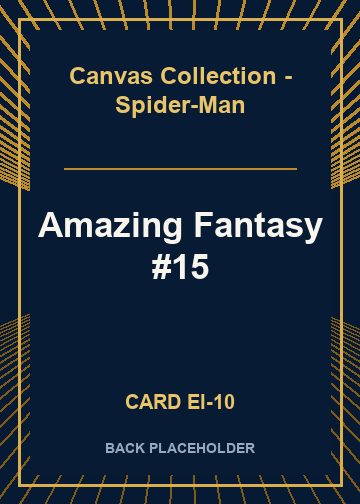 Amazing Fantasy #15 back card image