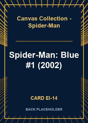 Spider-Man: Blue #1 (2002) back card image