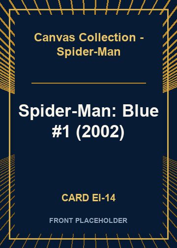 Spider-Man: Blue #1 (2002) front card image