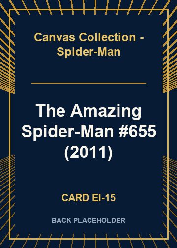 The Amazing Spider-Man #655 (2011) back card image