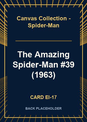 The Amazing Spider-Man #39 (1963) back card image