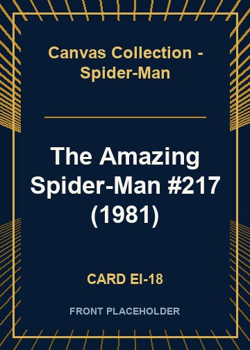 The Amazing Spider-Man #217 (1981) card thumbnail