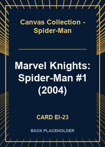 Marvel Knights: Spider-Man #1 (2004) back card image