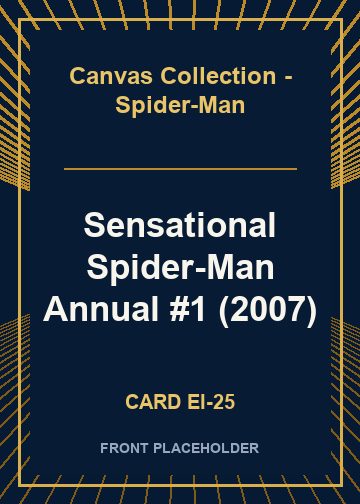 Sensational Spider-Man Annual #1 (2007) front card image