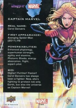 Captain Marvel back artwork