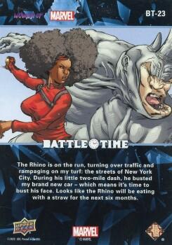Misty Knight/Rhino back card image