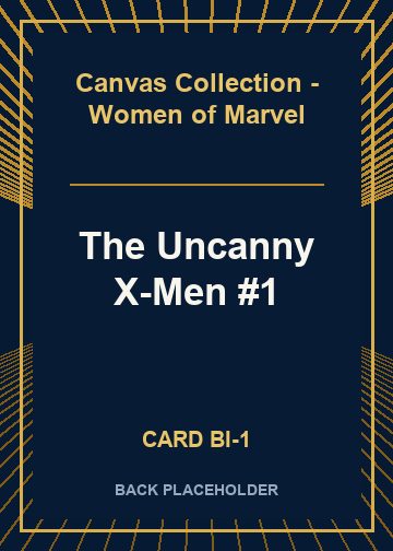 The Uncanny X-Men #1 back card image