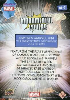 Captain Marvel #14 back card image