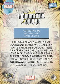 Firestar #1 back card image