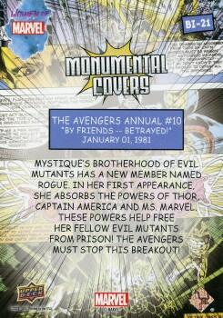Avengers Annual #10 back card image