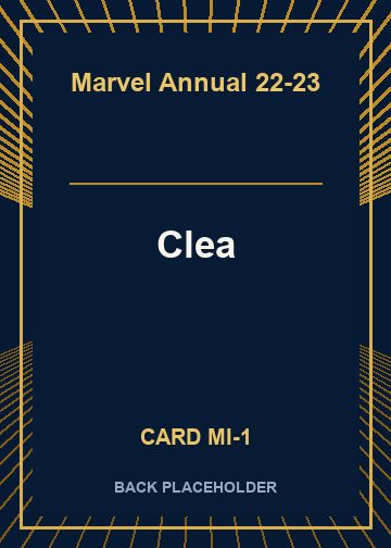 Clea back card image