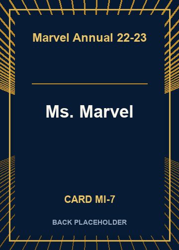 Ms. Marvel back card image