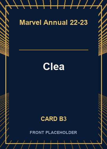 Clea front card image