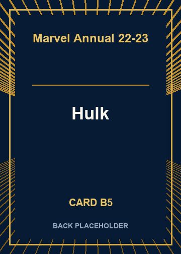 Hulk back card image