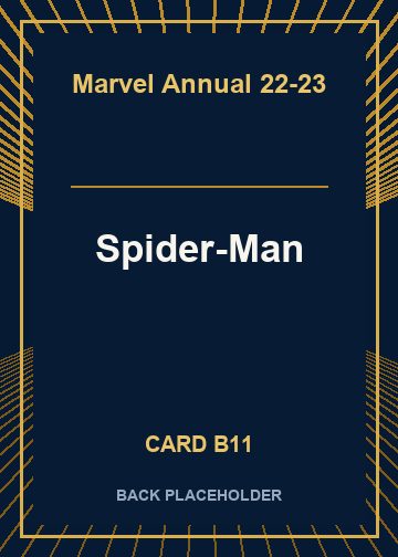 Spider-Man back card image