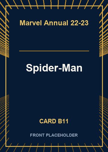 Spider-Man front card image