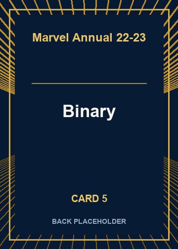 Binary back artwork
