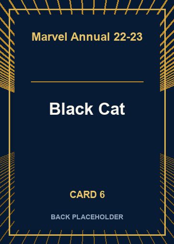 Black Cat back artwork